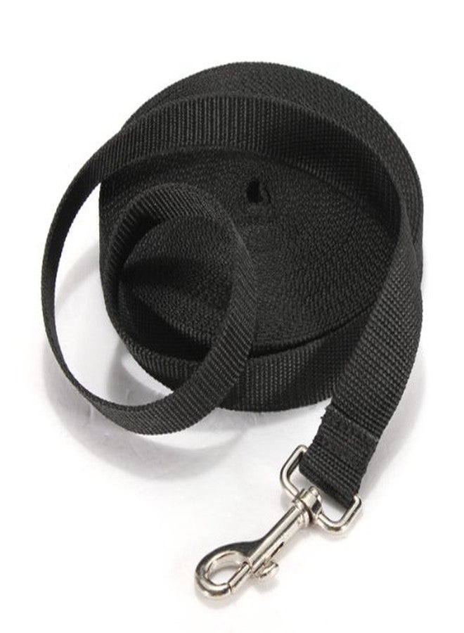Meco 25FT/7.5M Long Leash Dog Obedience Recall Training Agility Lead for Training Play Camping or Backyard (Black) - Image 2